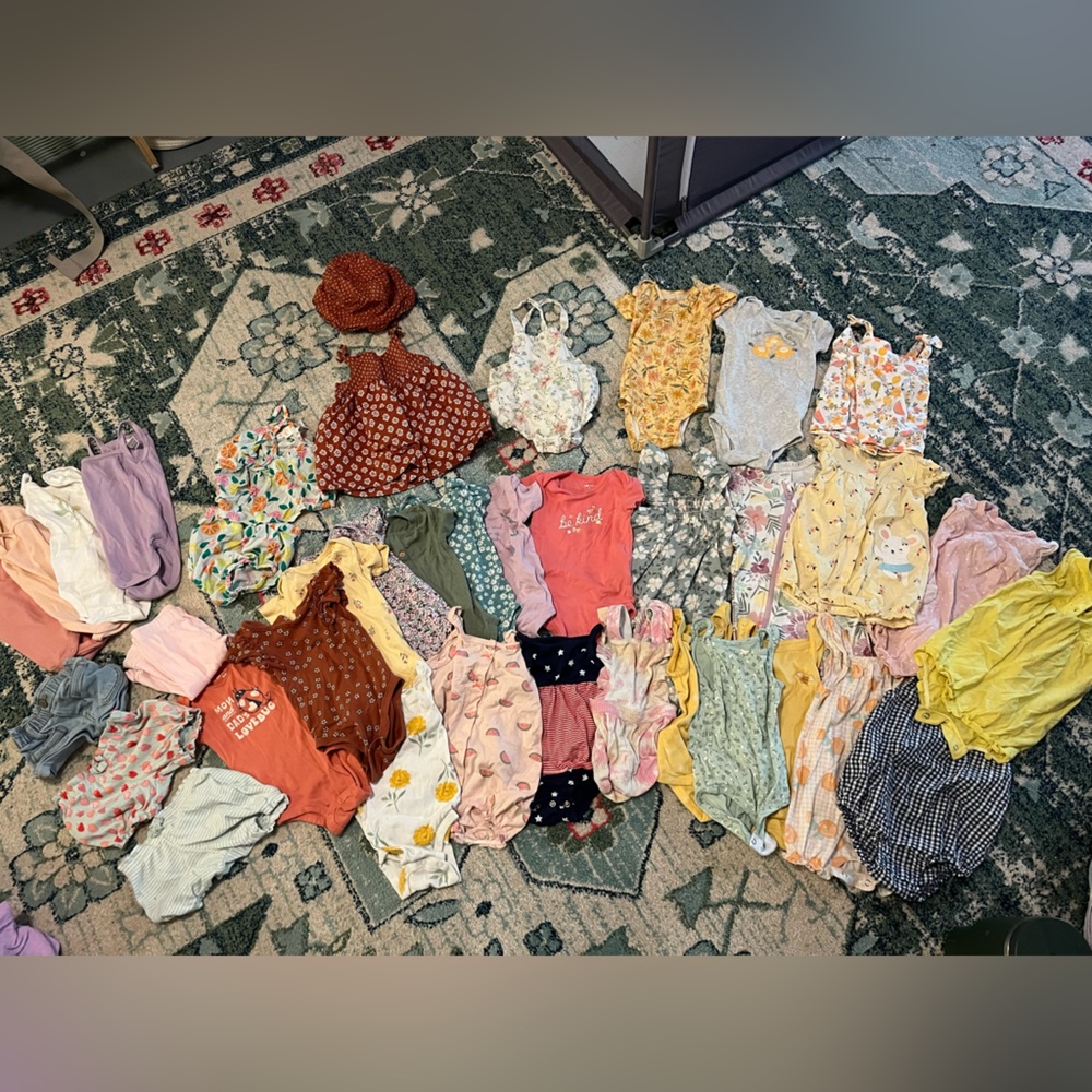 35+ pc LOT of 6-9m baby girl spring/summer clothes